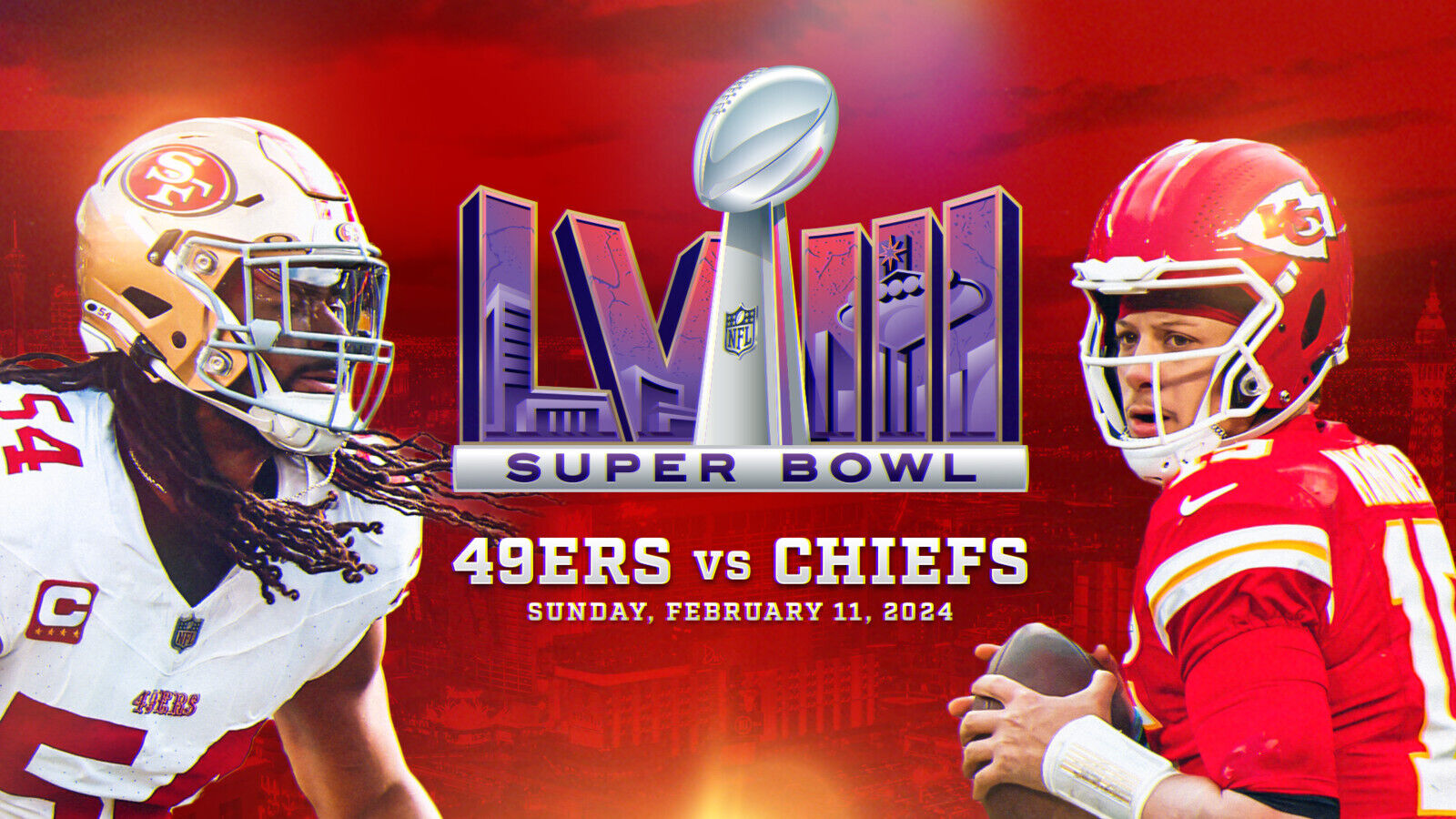 Super Bowl LVIII (58) Kansas City Chiefs vs San Francisco 49ers on Blu Ray