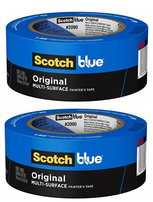 ScotchBlue Original Multi-Surface Painter's Tape, 1.88 Inches x 60 Yards, 2 Roll