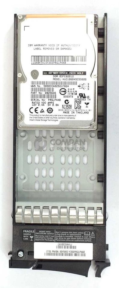 00L4520 IBM HDD 450GB 10K SAS 6G 2.5" SFF HOT-SWAP FOR STORWIZE V7000 - Image 2 of 4