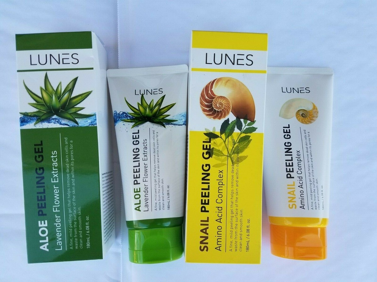 2 Pack Lunes Aloe & Snail Peeling Gel 6.08 fl oz each Original FAST  SHIPPING | eBay