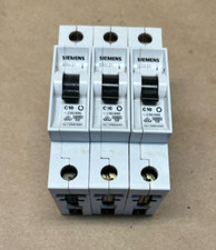 Lot of 3 Siemens 5SX21 C10 Single Pole Circuit Breakers