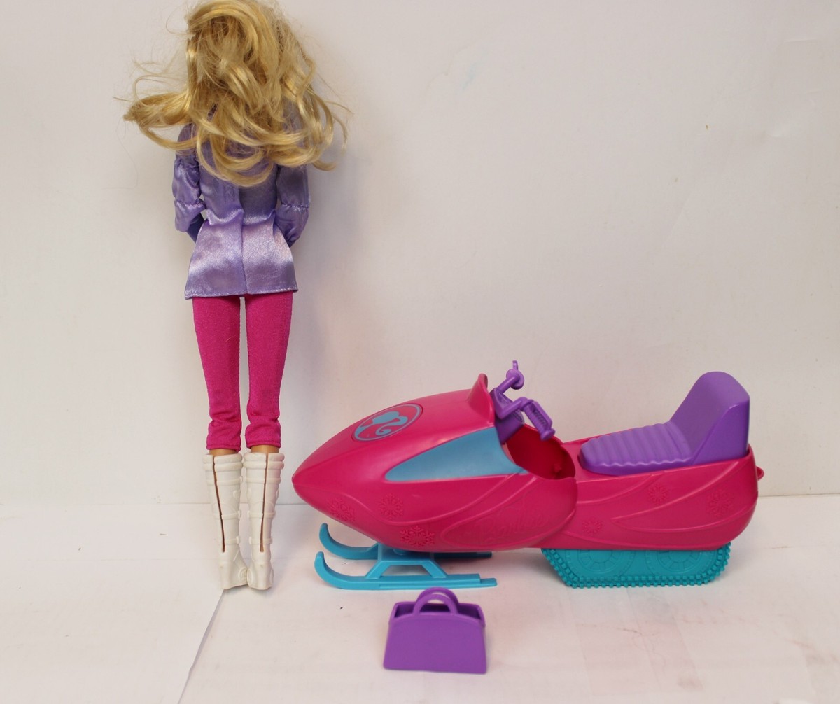 Barbie I Can Be Arctic Rescue Doll Purple Snowmobile Bag Polar Ice