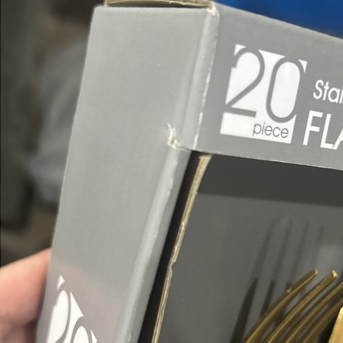 Gold Finish Stainless Steel 20 Piece Flatware Set - Picture 11 of 12