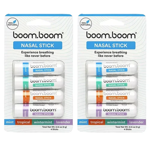 Boom.Boom Nasal Stick Mixed Aromatherapy Variety Enhances Breathing Focus Inhale - Picture 19 of 23