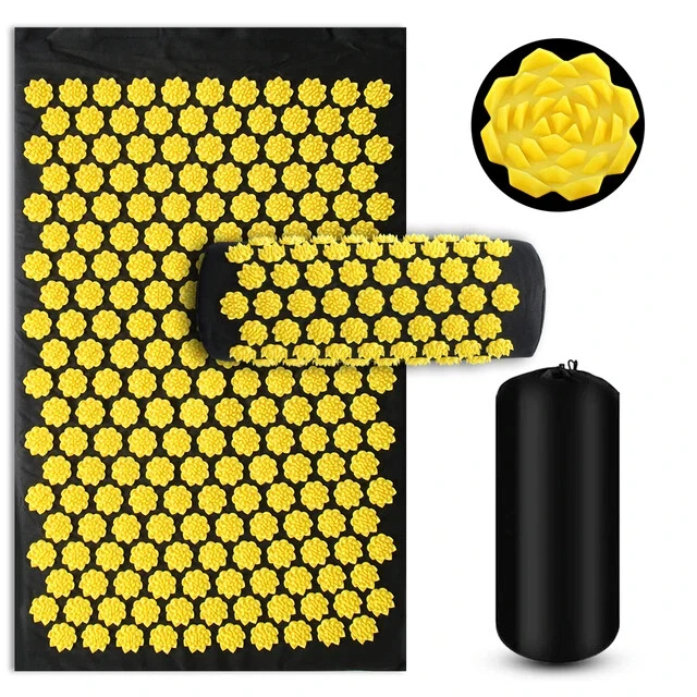 Yoga Mat Cushion Foot Massager Needle Applicator for Pilates Fitness Body Relief