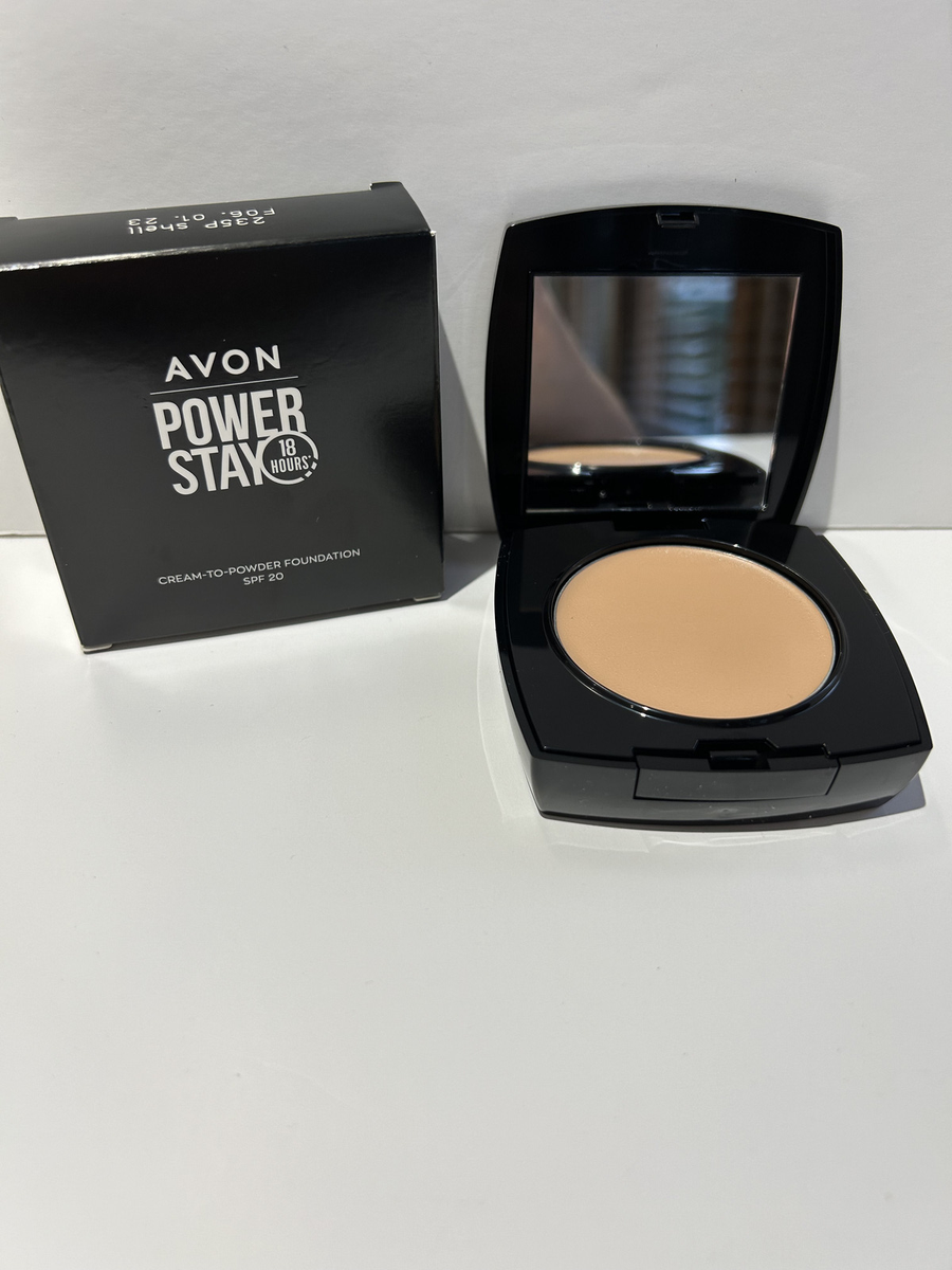 Avon Power Stay Cream-to-Powder Foundation SPF 20, Shell