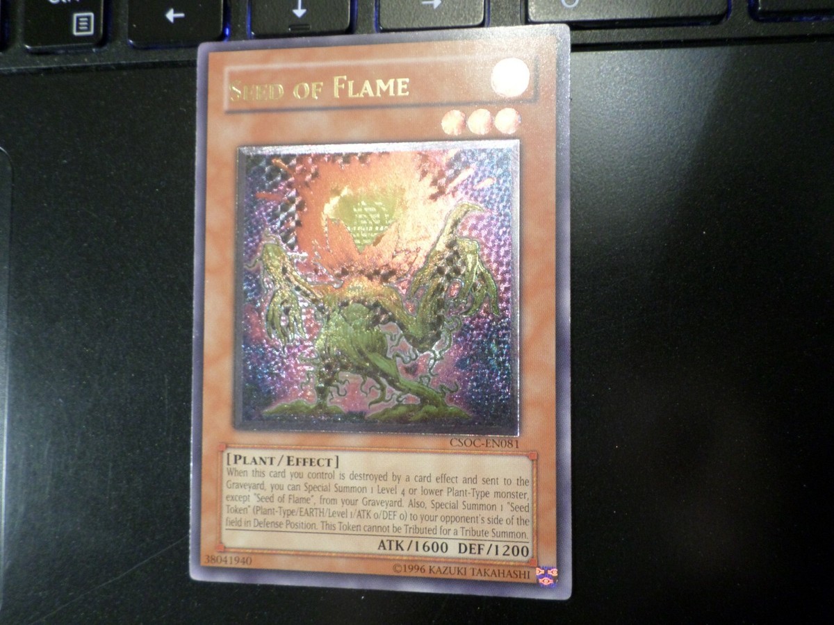 PT12 YUGIOH SEED OF FLAME CSOC-EN081 ULTIMATE RARE NM/M | eBay