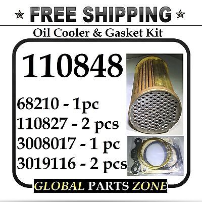 110848 Oil Cooler & Gasket Kit Complete Fits Cummins M939a1 M809 