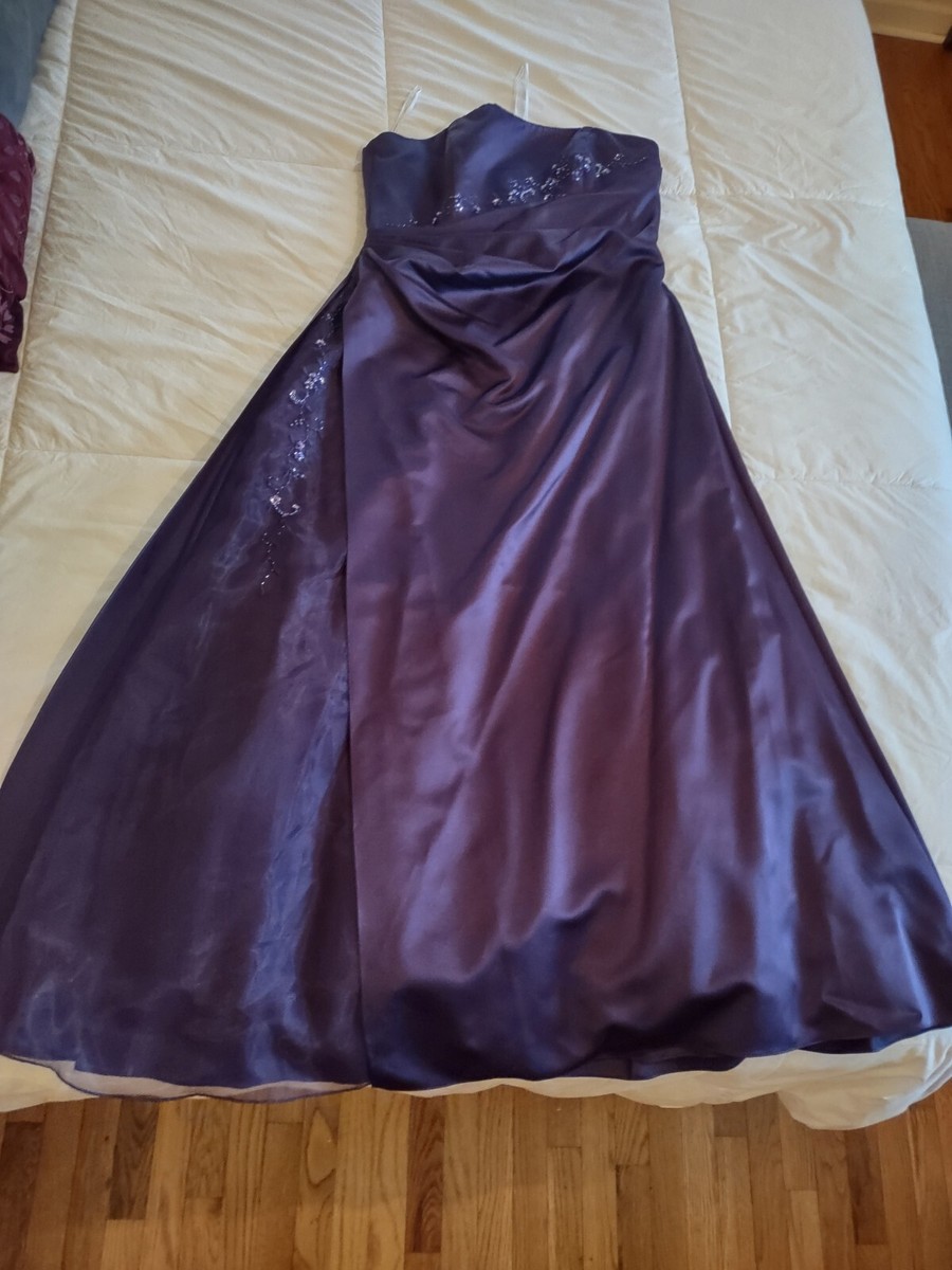 lapis bridesmaid dresses David's Bridal Formal Bridesmaid Dress Lapis Size 16 Brand New with Tags