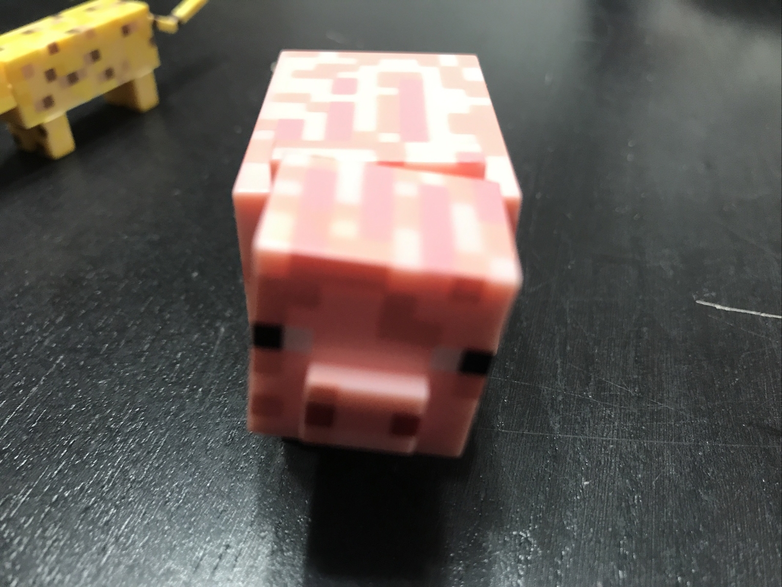 Minecraft Animal Figure Lot-(6)Wolf, Brown Cow, Sheep, Ocelot, Pig, And Chicken