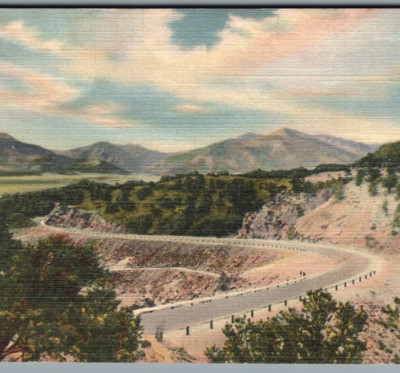 Trout Creek Pass Highway(U.S.24) Buena Vista Colorado-Co Vintage Postcard /pc203