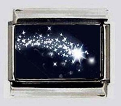 SHOOTING falling STAR Italian photo 9mm Charm for modular link bracelets