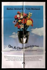 ON A CLEAR DAY YOU CAN SEE FOREVER ORIGINAL MOVIE POSTER BARBRA STREISAND 1970