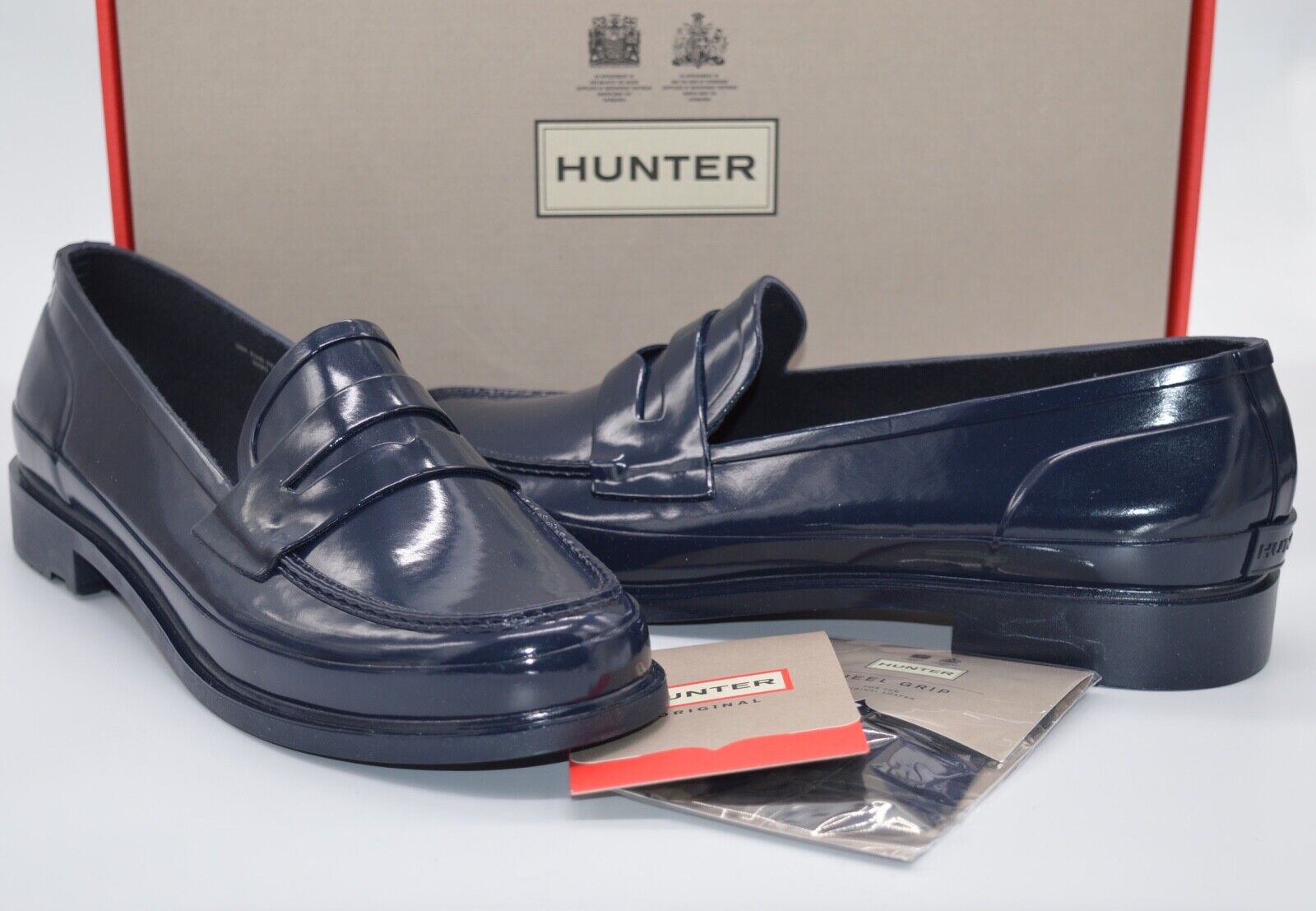 hunter rubber loafers