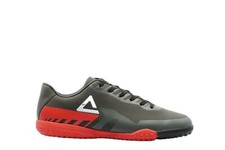  EW9269F Mens Peak TF Turf Black Red Outdoor Soccer Shoes