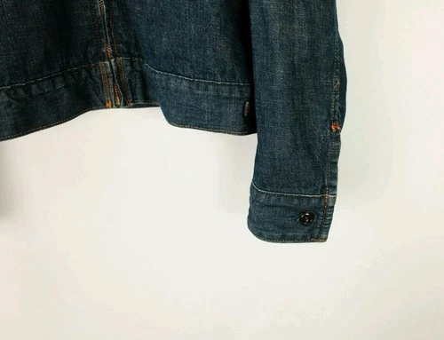 45R Women's Sz L JP3 Blue Denim Zip Jacket Japan 45RPM image 5