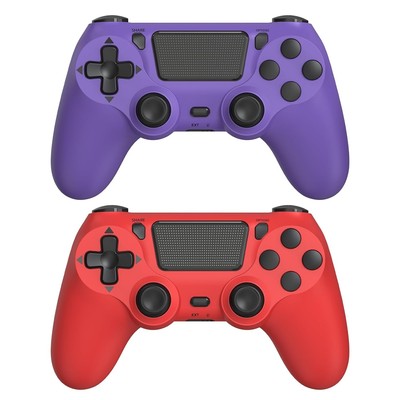 FASIGO 2 Pack Wireless Controller for PS4 Slim/Pro, 20hs Red & Purple 