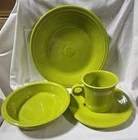 FIESTA 4 PIECE PLACE SETTING IN THE ORIGINAL BOX - Lemongrass