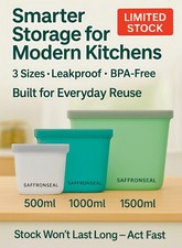 Image of Reusable Platinum Silicone Food Storage Bags 3 Pack Leakproof Freezer Safe