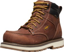 Keen Utility Mens Cincinnati 6in WP CT Tuscan Red/Sandshell Leather Work Boots