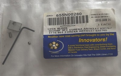 Xerox Lock Block 655N00280 655N280 | DocuColor 240 242 250 252 C550 650 Genuine