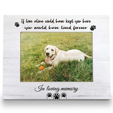 FLDAS Dog Memorial Picture Frame - 8x10  5x7, Pet Memorial Gifts - In Loving...