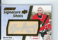 2025 Upper Deck Engrained Icons Signature Shots Darren Pang #SS-DG Auto - Hawks