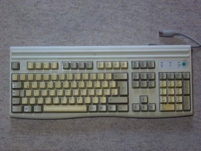 Retro IBM PC DOS Mitsumi KPQ E99ZC DIN Tastatur Keyboard QWERTZ