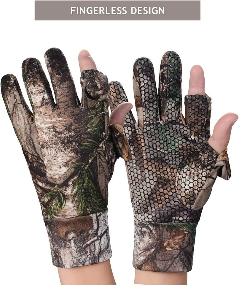 Anti-Slip Camo Gloves for Kids: Perfect for Hunting, Archery, and Outdoor Sports - Image 4 of 4