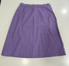 Vintage 1960s/1970s Purple Knee Length A-line Skirt Size XS