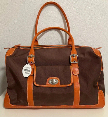 Isabella Fiore On The Go Dolores Travel Bag Brown NWT