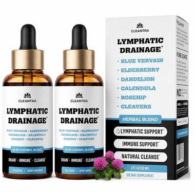 ~2PK.~Lymphatic Drainage Drops - Supplement for Lymphatic Support & Detox