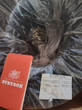 Stetson Western Hat Diamond Jim From The Gun Club Collection Size 7 3/8 black