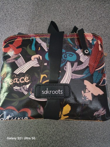 Sakroots Aritist Circle 3 Piece Pouch Set Peace Floral and Bird design New w/tag - Picture 3 of 3