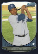 2013 Bowman Chrome Mini Black Refractors #161 Yeison Asencio/25 - BB