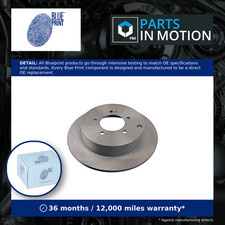 2x Brake Discs Pair Solid fits MITSUBISHI OUTLANDER Mk2 2.2D Rear 06 to 12 302mm