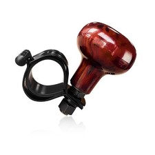 Bwbwnd Woodgrain Steering Wheel Spinner Knob Smooth Turning Assist Grip Wood