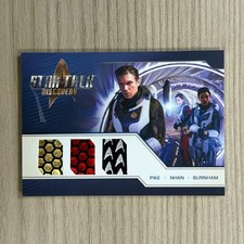 Rittenhouse Star Trek Discovery Season Two 2 PIKE NHAN BURHNAM Triple Relic TRC1