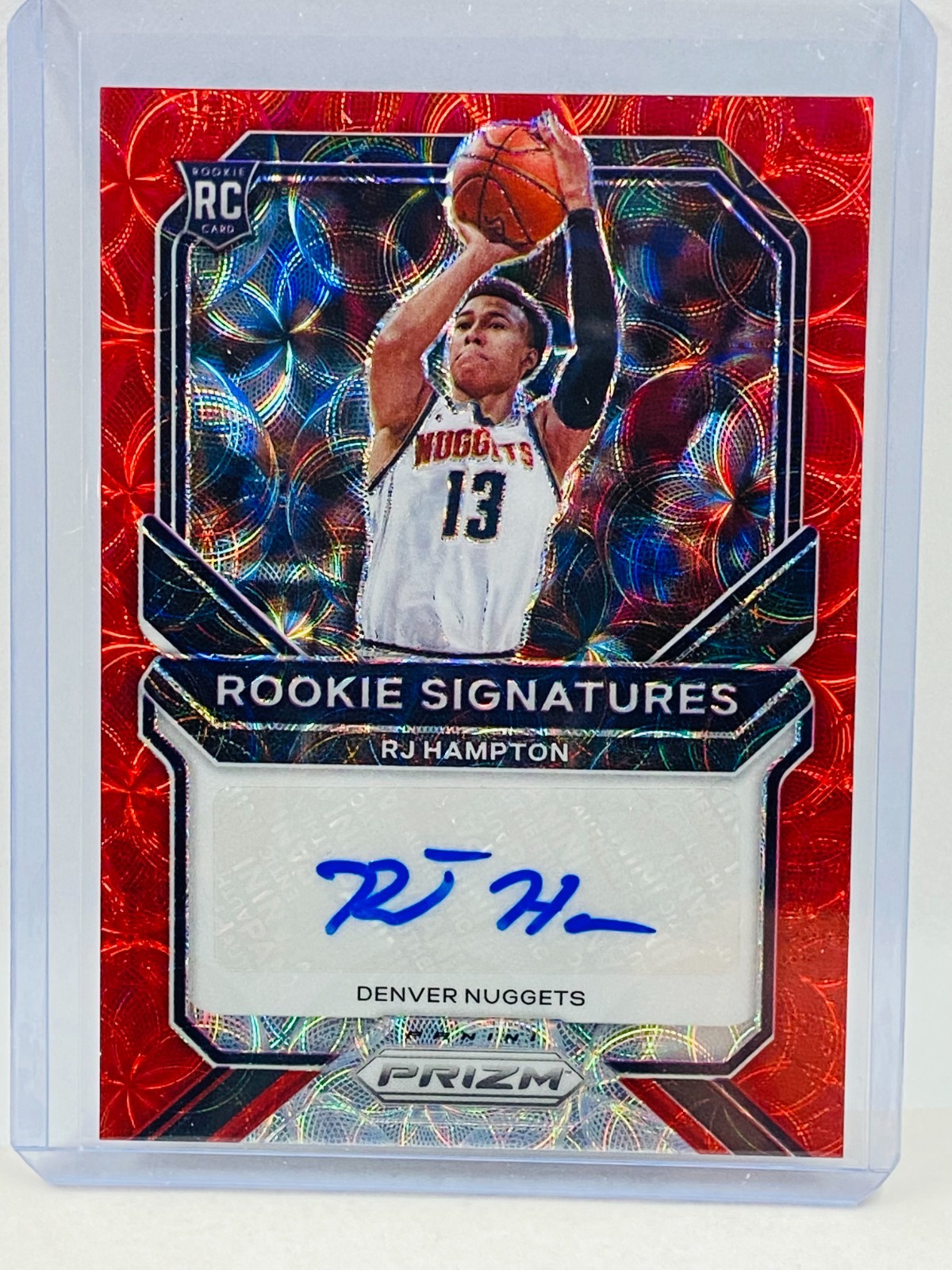 2020-21 Panini Prizm RJ Hampton Rookie Signatures Red Choice #RS-RJH