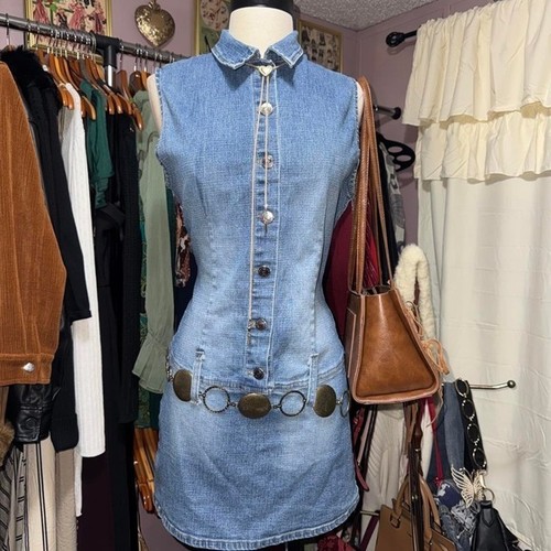 Vintage Y2K Denim Mini Dress