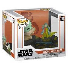 Figura Pop Deluxe Star Wars The Mandalorian Grogu With Frog