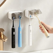 Toothbrush Holders for Bathrooms 2 Slot Independent Compartment Design 2PCS ...