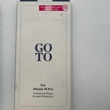 GoTo Tempered Glass Screen Protector for IPhone 15 Pro Clear Anti-Scratch