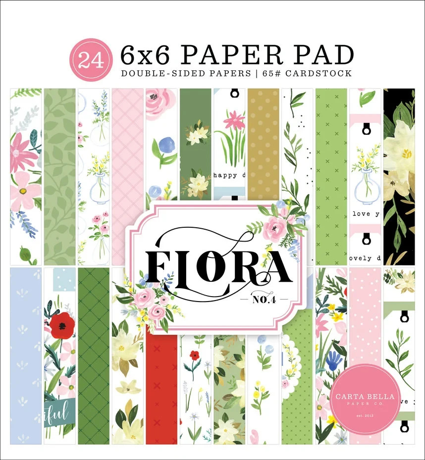 Carta Bella 6"" X 6"" Paper Pad  Flora No 4 CBFLON1352023