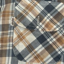 True Vintage 1970  s Levi  s Big E Distressed Paper Thin Flannel Shirt Size L