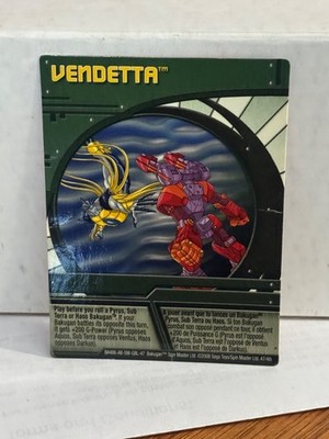 Bakugan Card - Vendetta - Green Ability Card - BA486 - 47/48i - 2008