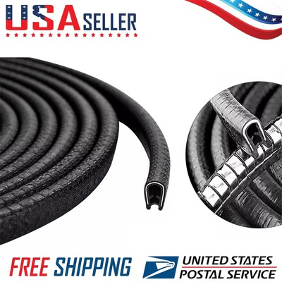 #ad 20ft U Shape Car Door Edge Guard Molding Trim Rubber Edge Strip Seal Protector $5.99