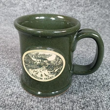 Collings Guitars Austin Texas Mug Sunset Hills Stoneware Green