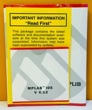Microchip MPLAB IDE V 4.12 Includes CD-ROM, User's Guide, Software Kit. New!