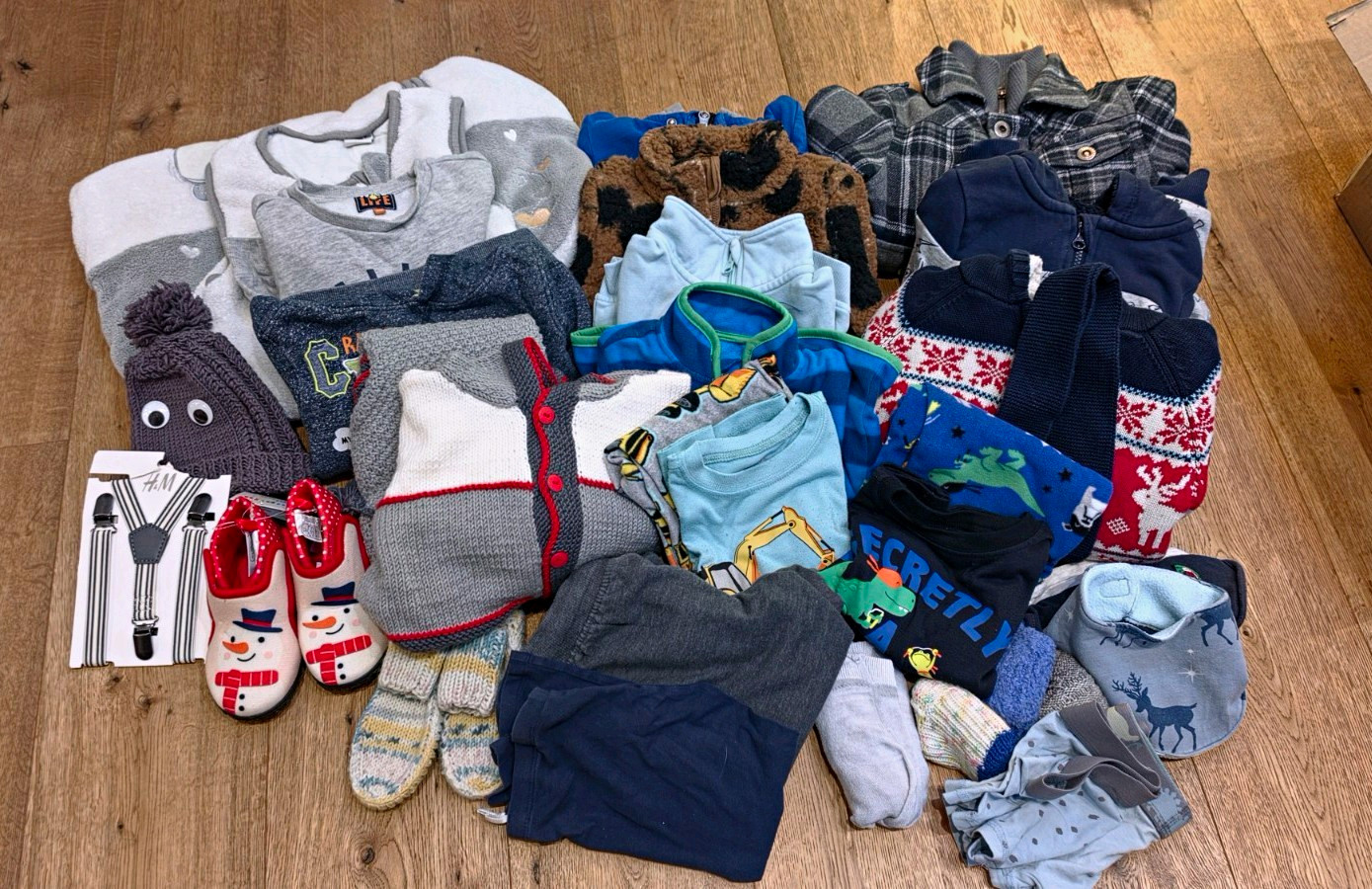 lupilu Jungen Winterpaket Kleidungspaket Gr.98/104/110 inkl. Hausschuhe